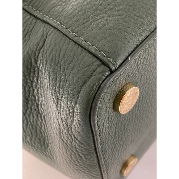 MICHAEL KORS LARGE GREEN PEBBLED LEATHER SHOULDER BAG - Picture 9 of 16